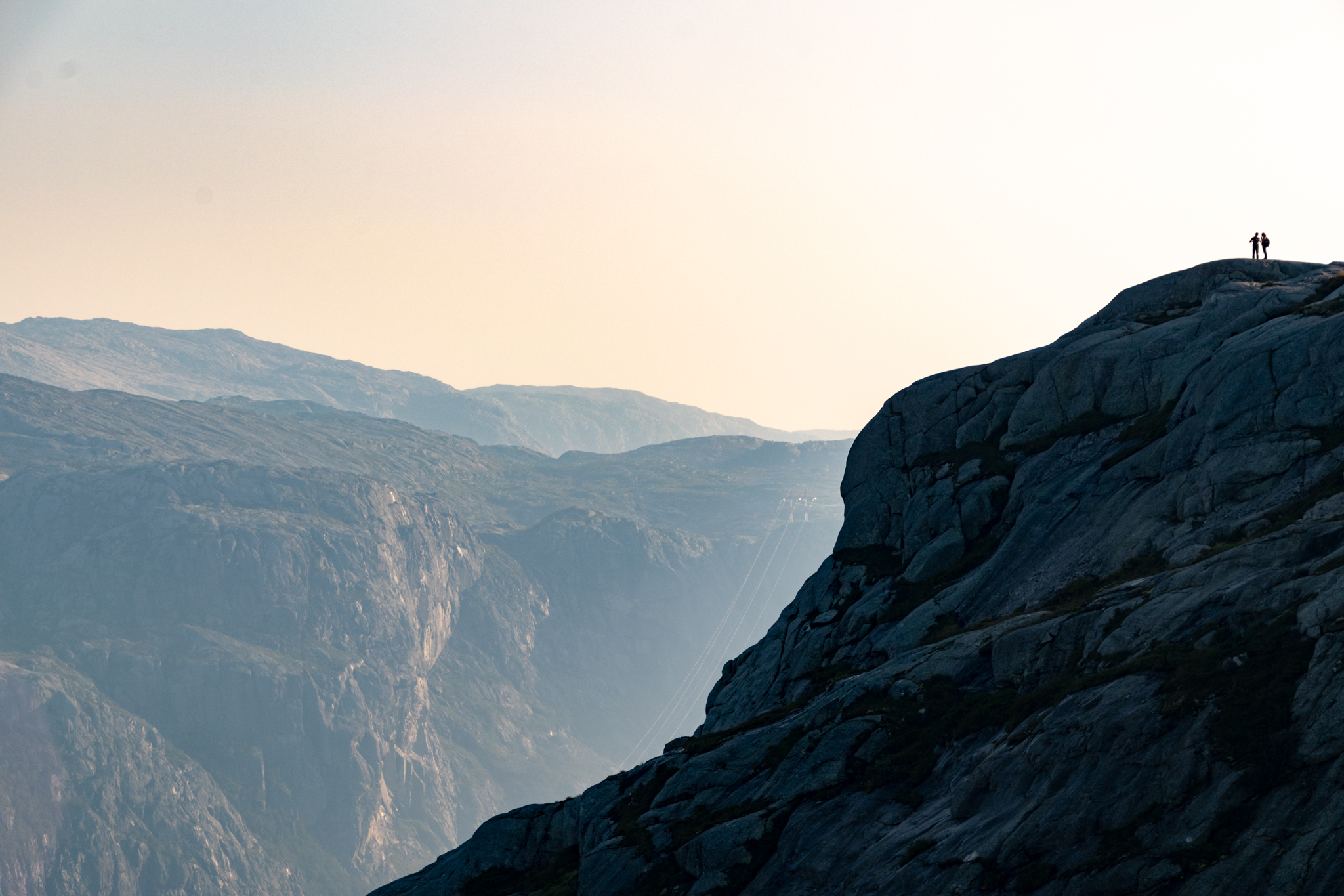 Début de l'ascencion du Kjerag