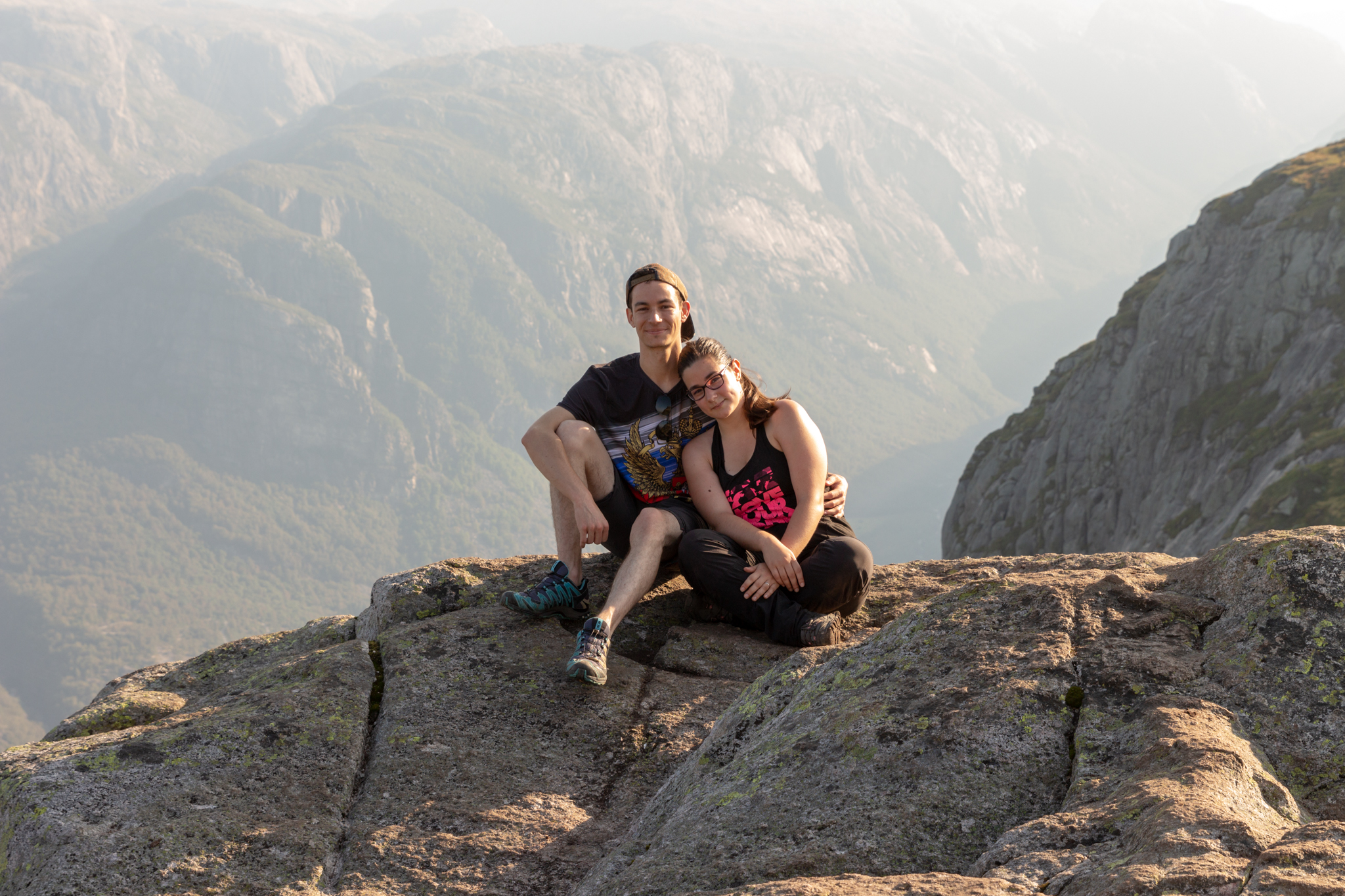 Pause au dessus du fjord