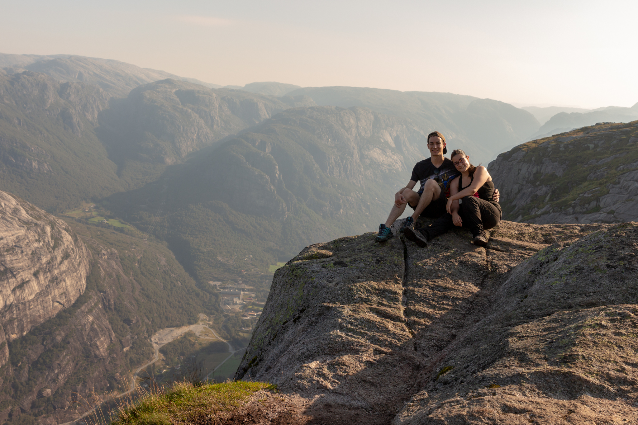 Pause au dessus du fjord