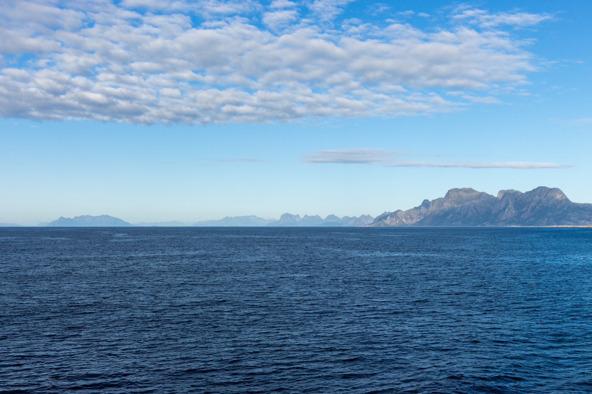La Norvège vue de la mer