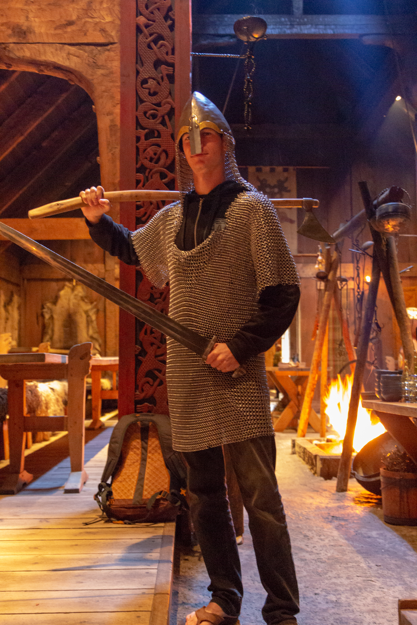 Chevalier en claquettes