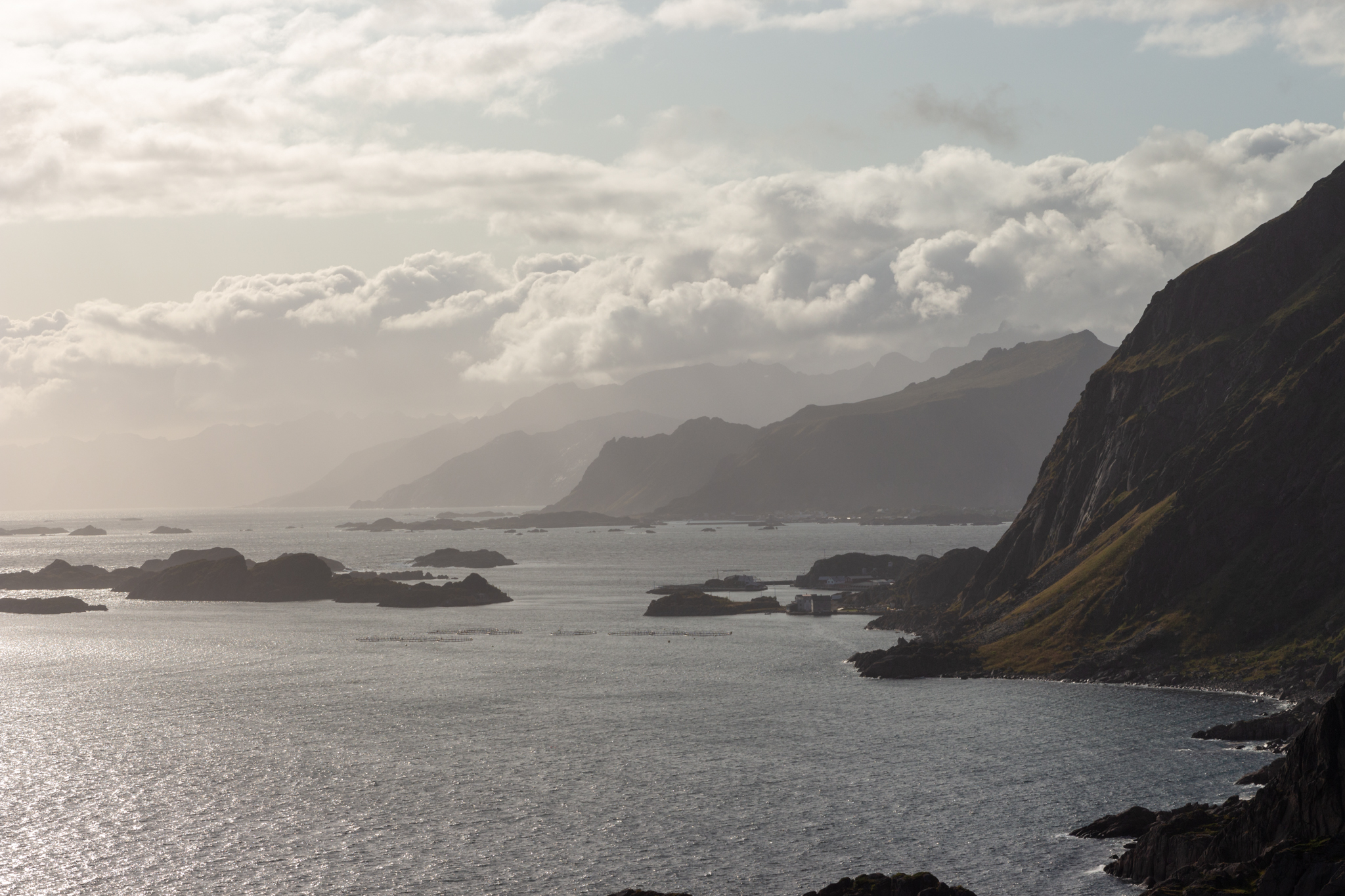 Lofoten dans les nuages