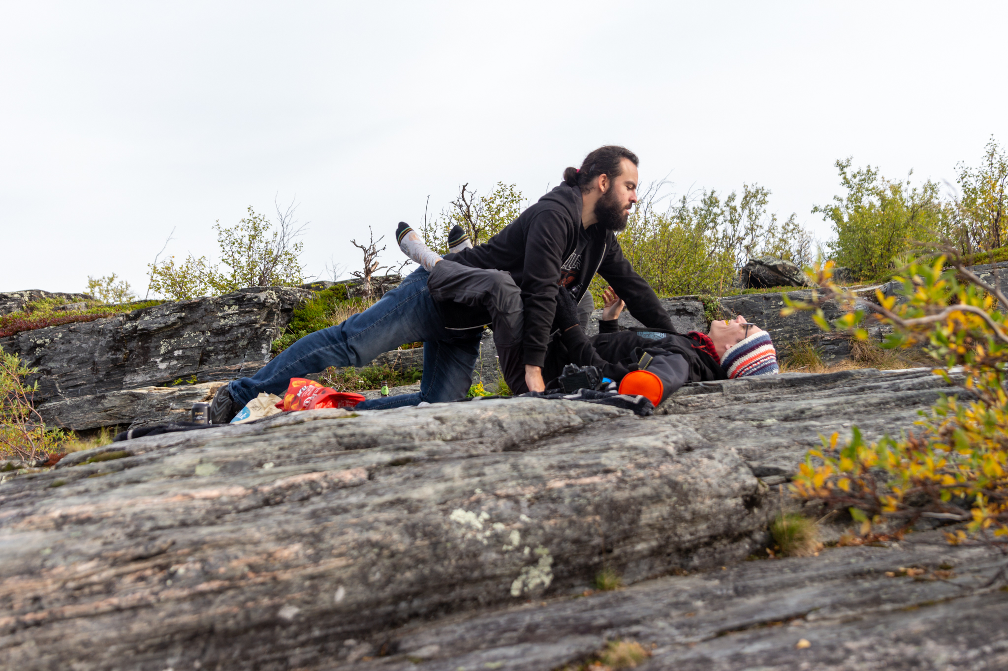 On se réchauffe comme un peut
